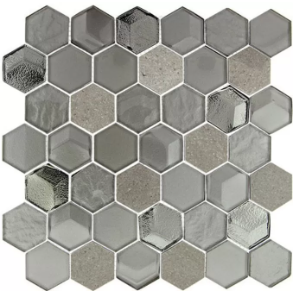 Frosted Hive - glass tile